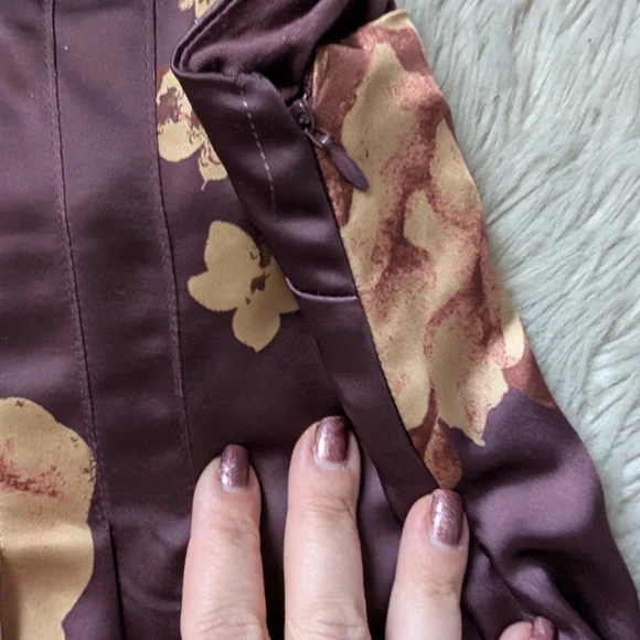 Free People Botanical Maxi Dress in Wine Combo - Picture 9 of 16